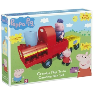 Конструктор Peppa Pig Паровозик дідуся Пеппи 2 фігурки 20 деталей (6033) зображення 1