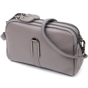 Сумка Vintage З натуральної шкіри Сіра (22278) зображення 1