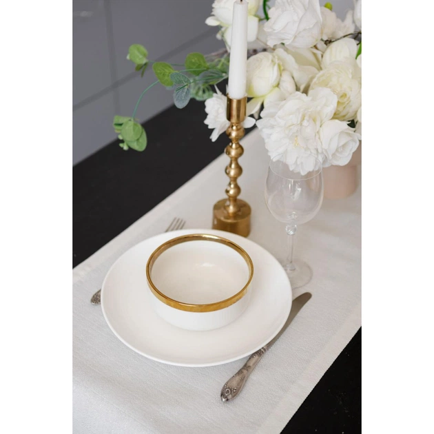 Доріжка на стіл Прованс Перлина White 40х140 см (037577) - picture 5