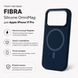 Чохол до мобільного телефона BeCover FIBRA Silicone OmniMag Apple iPhone 17 Pro Deep Blue (716216) - зменшене зображення 3