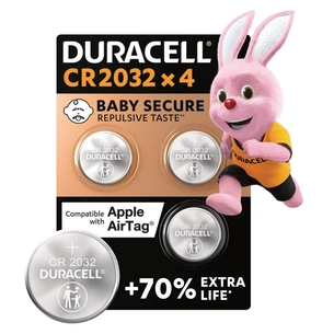 Батарейка CR 2032 спеціальна літієва типу таблетка 2032 3V, 4 шт. в упаковці Duracell (5007662/5010951/5014799) изображение 1