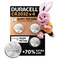 Батарейка CR 2032 спеціальна літієва типу таблетка 2032 3V, 4 шт. в упаковці Duracell (5007662/5010951/5014799) - уменьшенное изображение 1