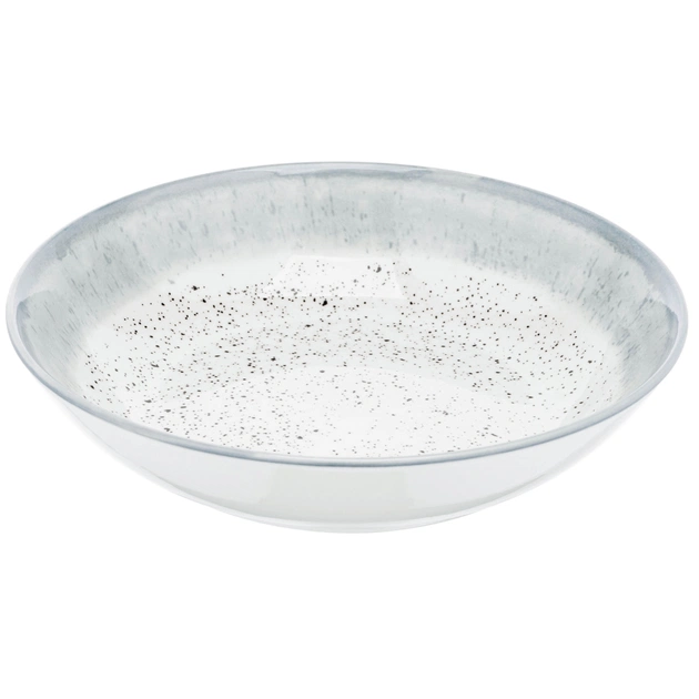 Тарілка Ardesto Siena, 20см, порцеляна, біло-сірий (AR2920SW) - picture 5