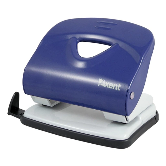 Дырокол Axent Exakt-2 metal, 40sheets, blue (3940-02-А) - изображение 1