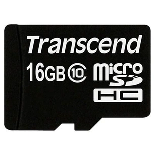 Карта пам'яті Transcend 16Gb microSDHC class 10 (TS16GUSDC10) зображення 1