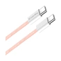 Дата кабель USB-C to USB-C 1.0m 60W 3.0А pink ColorWay (CW-CBPDCC061-P) - уменьшенное изображение 2
