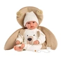 Лялька Llorens Recien Nacido Lloron Osito Marron, 36 см (63645) - зменшене зображення 3