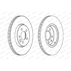 Гальмівний диск FERODO DDF1080C зображення 1