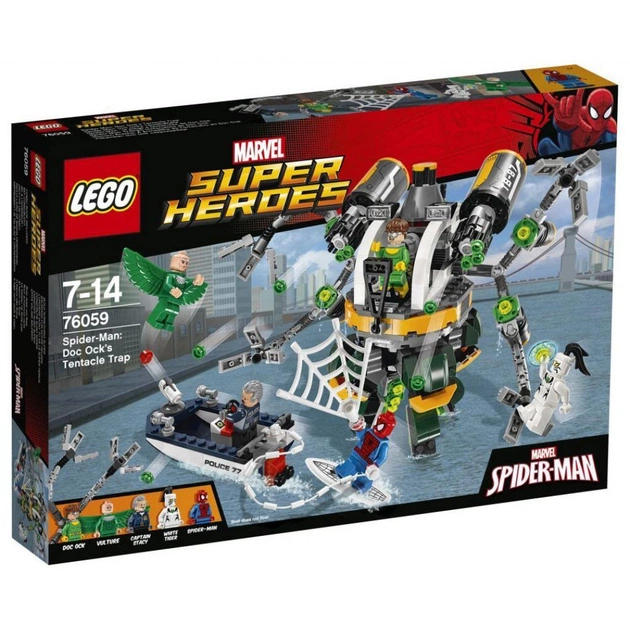 Конструктор LEGO Super Heroes Людина-павук У пастці Лікаря Восьминога (76059) - зображення 1