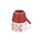 Чашка ARDESTO Ornament, 320мл, кераміка, червоно-білий (AR3045R) - зменшене зображення 5