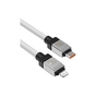 Дата кабель USB-C to Lightning 2.0m CoolPlay Fast Charging 20W white Baseus (CAKW000102) - зменшене зображення 3