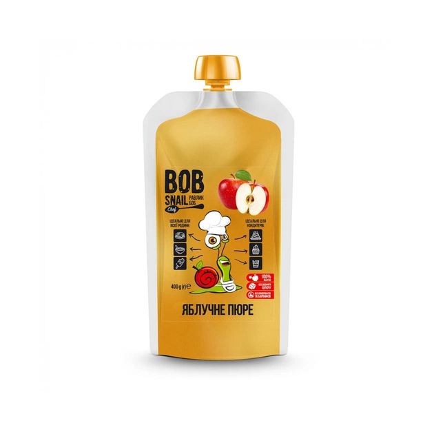 Дитяче пюре Bob Snail Яблуко 400 г (4820219342830) - изображение 1
