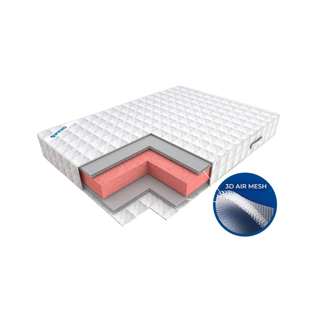 Матрац Руно ортопедичний безпружинний 3D AIR MESH 140х190х20 см (1419_3D AIR MESH) - изображение 1
