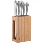 Набір ножів Ardesto Black Mars з бамбуковою підставкою 6 предметів (AR2021SB) - зменшене зображення 1