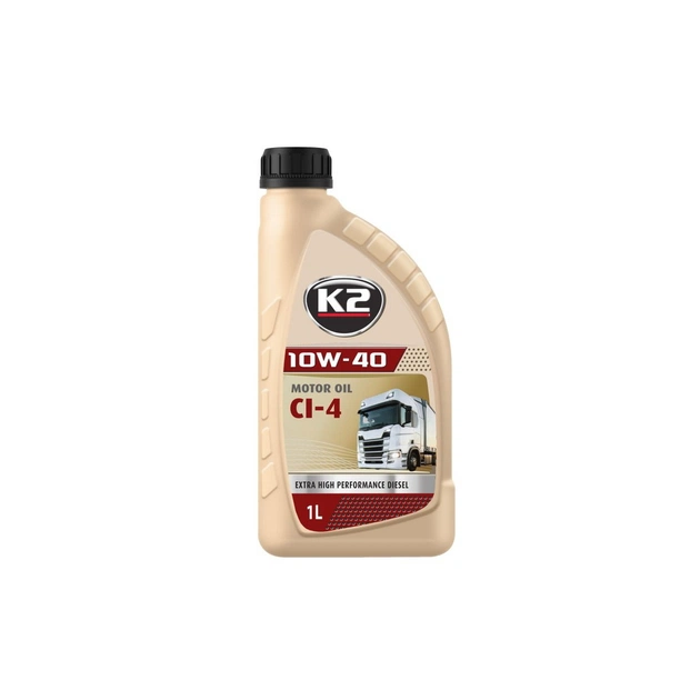 Моторна олива K2 MOTOR OIL 10W-40 CI-4 1 л (O3691E) - зображення 1