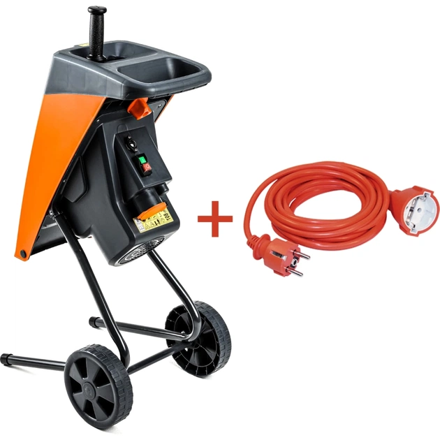 Садовий подрібнювач GTM DS2500/40 KIT, 220В, 2500Вт, до 40мм, ножі + подовжувач 10м (DS2500/40_KIT+ext.cord) - picture 2