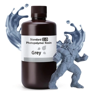 Фотополімерна смола ELEGOO Resin, Standard 2.0 1кг, grey (50.103.0061) зображення 1