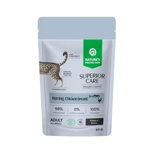 Вологий корм для кішок Nature's Protection Superior Care Weight Control Grain Free Adult Cats with Herring and Chicken Breast 85 г (NPSC47911) зображення 1