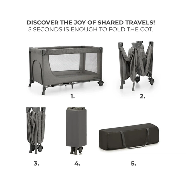 Дитячий манеж Kinderkraft Joy 2 Dark Grey (5902533925117) - picture 3