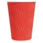 Стакани одноразові PRO service паперові Riple Червоні 175 мл 20 шт. (4823071635041) - зменшене зображення 1