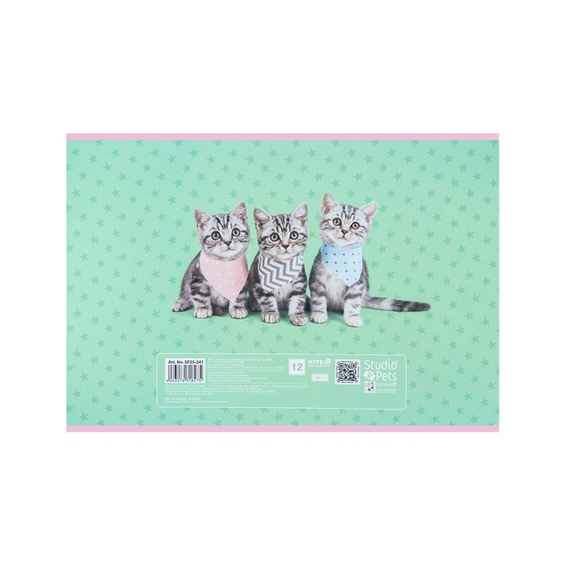 Альбом для малювання Kite Studio Pets, 12 аркушів (SP25-241) - picture 4