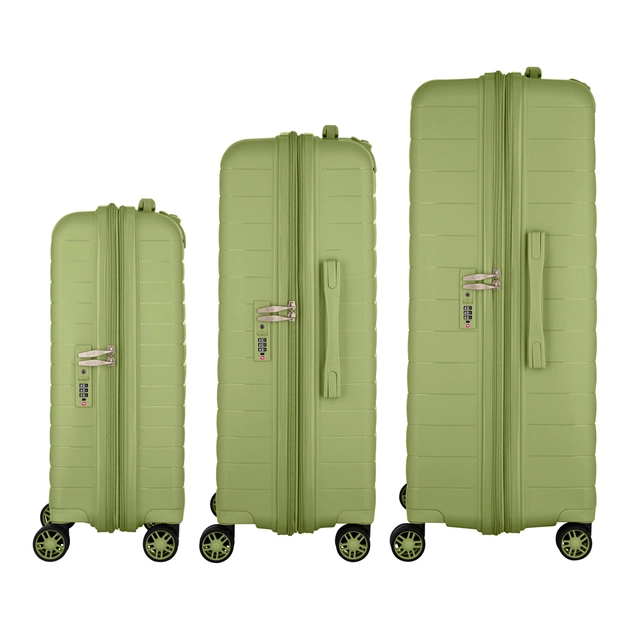 Набір валіз 2E Aero (L+M+S), оливково-зелені (2E-SPP-AERO-SET3-MG) - зображення 5