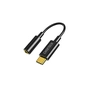 Перехідник USB-C to 3.5mm F stereo-audio (CDLA) Choetech (AUX003-BK) - уменьшенное изображение 1