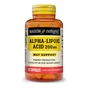Амінокислота Mason Natural Альфа-ліпоєва кислота 200 мг, Alpha Lipoic Acid, 60 капсул (MAV16245) - уменьшенное изображение 1