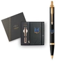 Ручка кулькова Parker IM 17 UKRAINE Black GT BP Тризуб-Ластівка + блокнот Parker + подар.упаковка GIFT24 (22032b24_T1230u) - зменшене зображення 3