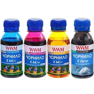 Чорнило WWM Epson L605/L4150/L1455, 4х100г BP/C/M/Y (E26/64SET4-2) зображення 1