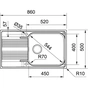 Мийка кухонна Franke Smart SRX 611-86 XL (101.0456.705) - зменшене зображення 2