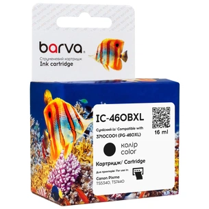 Картридж Barva Canon PG-460 XL black/3710C001, 16 мл (IC-460BXL) зображення 1