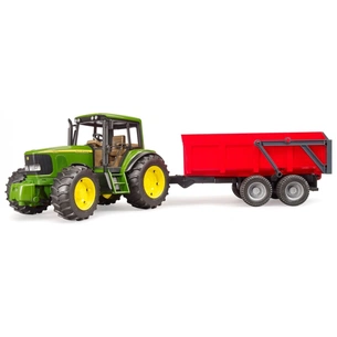 Спецтехніка Bruder трактор John Deere 6920 із причепом (02057) зображення 1