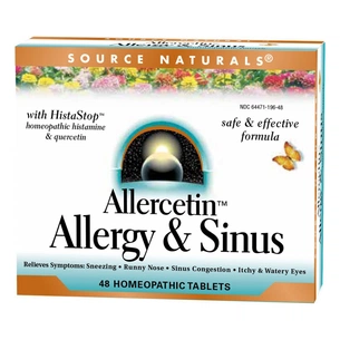 Вітамінно-мінеральний комплекс Source Naturals Рослинний Комплекс від Алергії, Allercetin, 48 таблеток д (SNS-01196) зображення 1