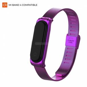 Ремінець до фітнес браслета Armorstandart Milanese Band for Xiaomi Mi Band 4/3 Purple (ARM55039) зображення 1