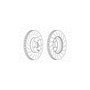 Гальмівний диск FERODO DDF1694C-1 зображення 1