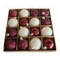 Ялинкова іграшка Chomik пластикові кульки компл. 16 шт, 6см, бордо (5900779853140_3) - зменшене зображення 9