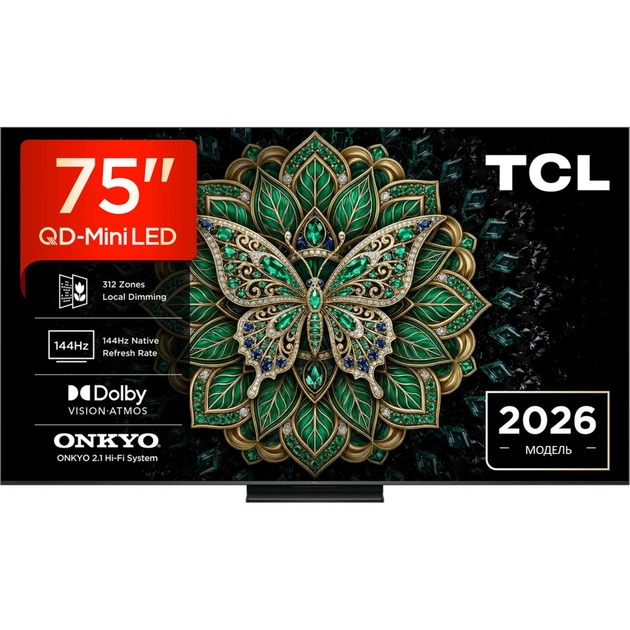 Телевізор TCL 75C6K PRO - зображення 1