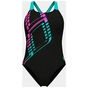 Купальник Arena Graphic Swimsuit Swim Pro L 010809-580 чорний, блакитний, рожевий 44 (3468337757443) - зменшене зображення 7