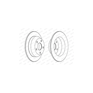 Гальмівний диск FERODO DDF1553C зображення 1