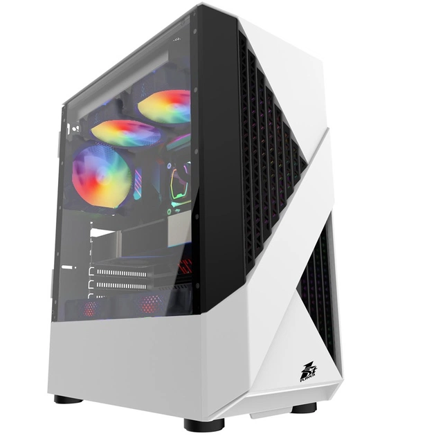 Корпус 1stPlayer F3-A-WH-4F1-PS-600FK-EU White 600W - picture 1