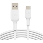 Дата кабель USB 2.0 AM to USB-C 1.0m PVC white Belkin (CAB001BT1MWH) - зменшене зображення 1