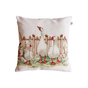 Наволочка Прованс гобеленова декоративна Троє гусей 45х45 см (034207) зображення 1