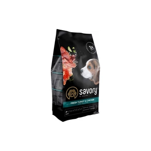 Сухий корм для собак Savory Puppy rich in Fresh Turkey and Chicken 3 кг (4820232630297) зображення 1