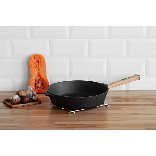 Сковорода Brizoll Optima чавунна з ручкою 260х60 мм (O2660-P) - picture 9