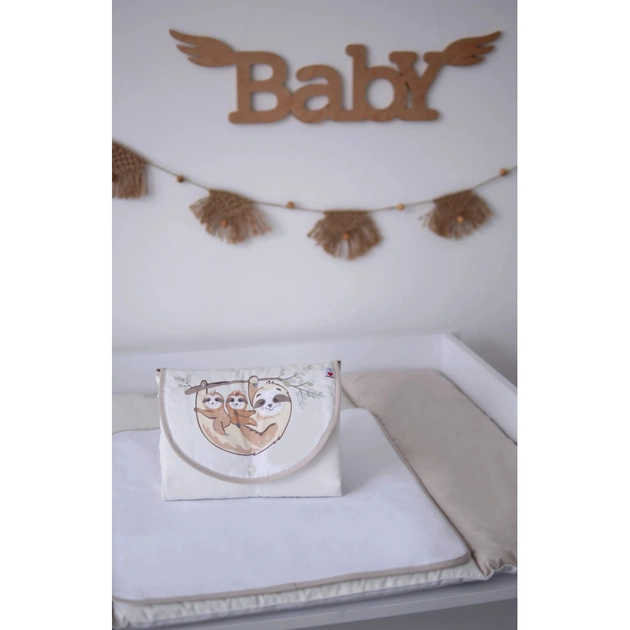 Пеленальний матрацик Верес дорожній Lazy sloth NEW 57х60 см (427.5.1) - picture 1