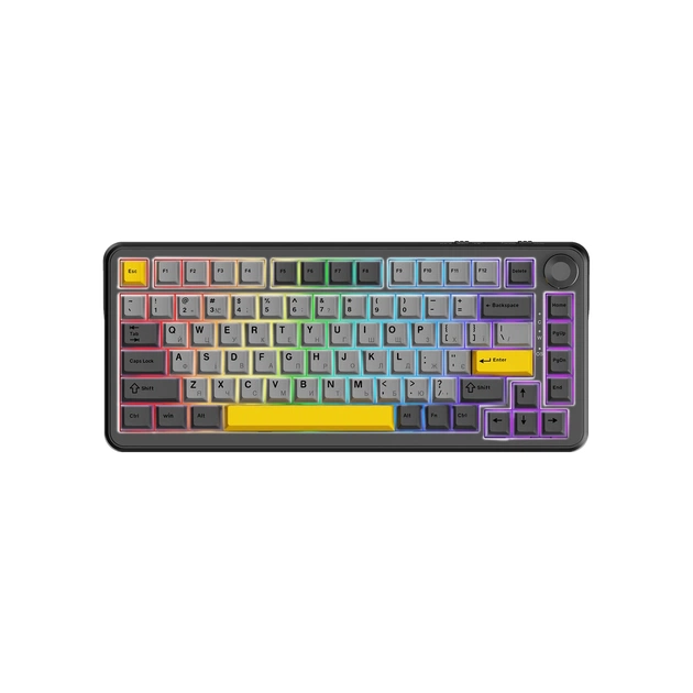 Клавіатура Ajazz AK820 MAX PLUS Daydream Switch RGB Wireless/Bluetooth/USB Black (AK820MAX-DD-BGY) - зображення 1