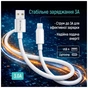 Дата кабель USB 2.0 AM to Lightning 2.0m 3A zinc alloy braided white ColorWay (CW-CBUL099-WT) - зменшене зображення 6