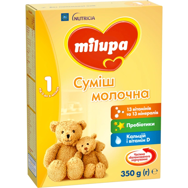 Дитяча суміш Milupa 1 молочна 350 гр (5900852025488) - picture 2