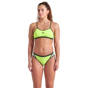Купальник Arena Icons Bikini Cross Back Solid 005037-660 Салатовий 40 (3468337529255) изображение 1